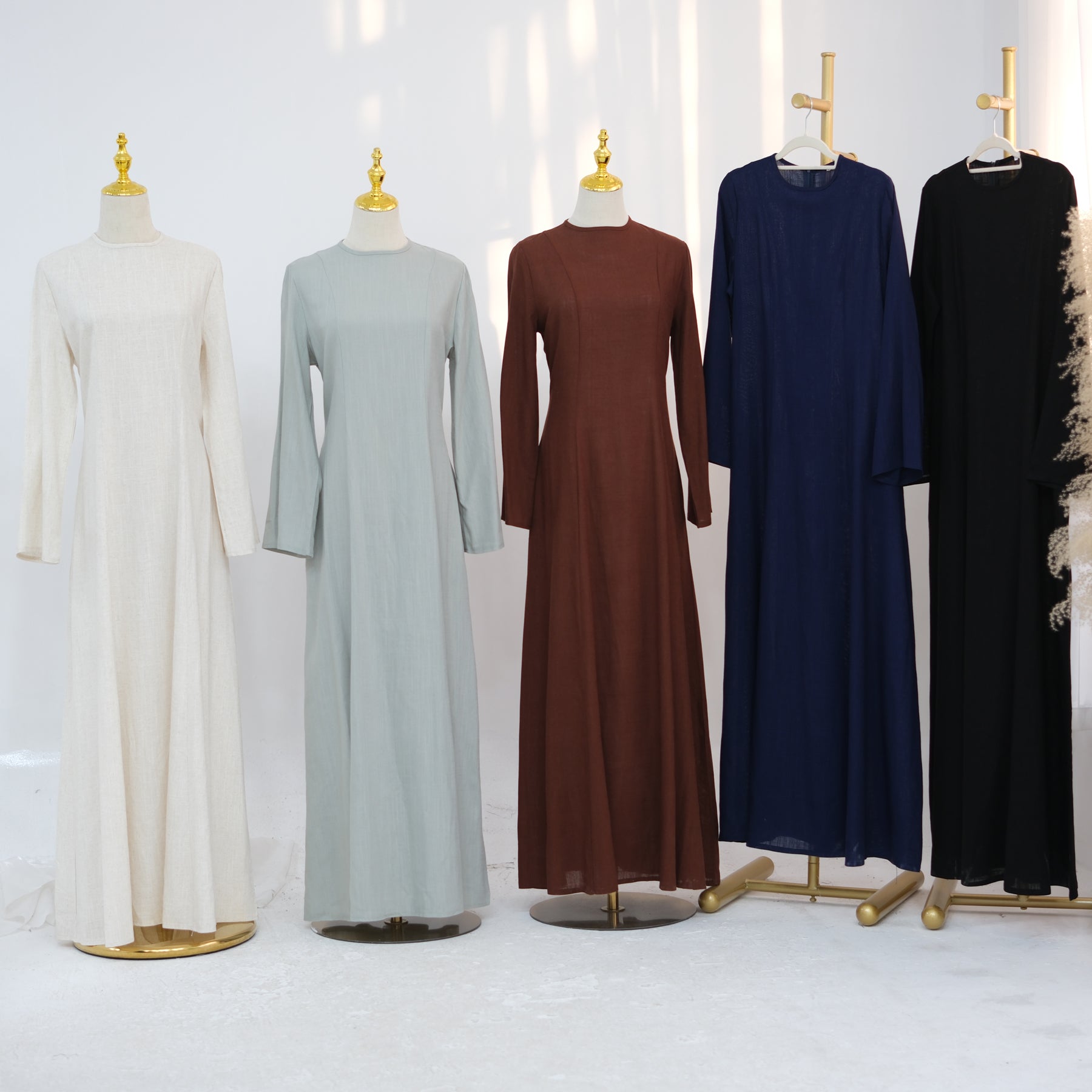 Zari Linen Dress - Nour Modesty