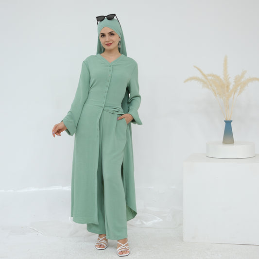 Hana Modest Shirt + Pants Set - Nour Modesty
