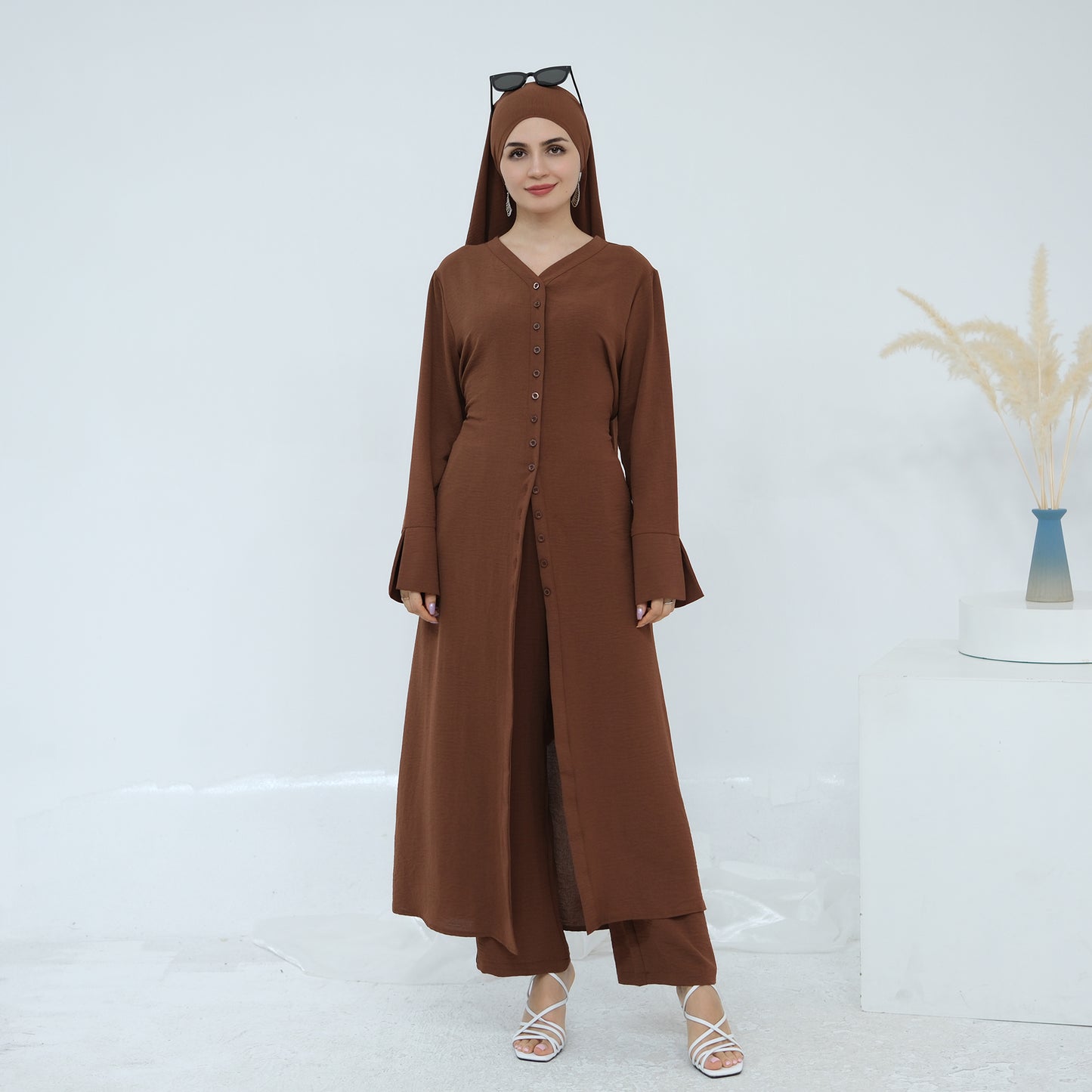 Hana Modest Shirt + Pants Set - Nour Modesty