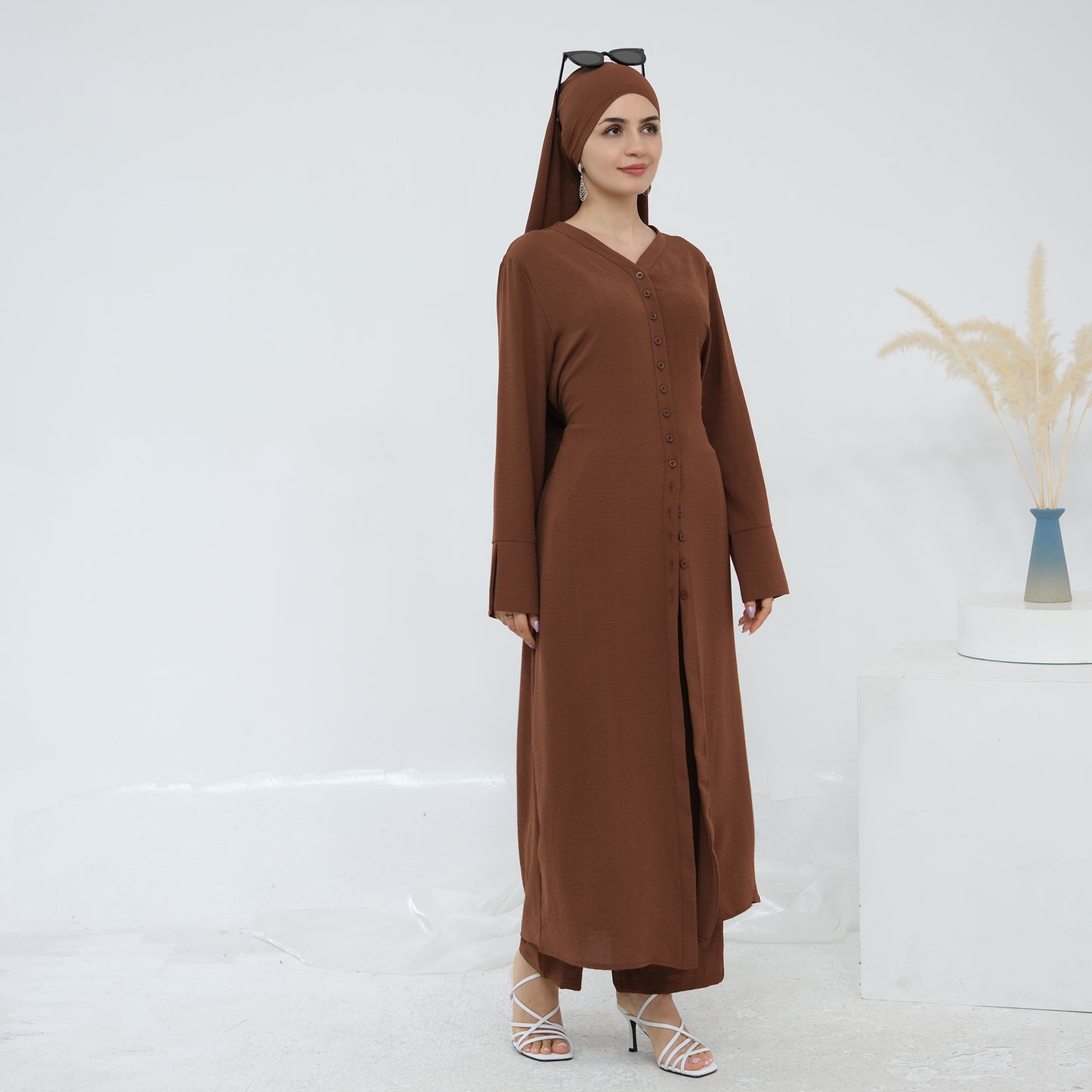 Hana Modest Shirt + Pants Set - Nour Modesty