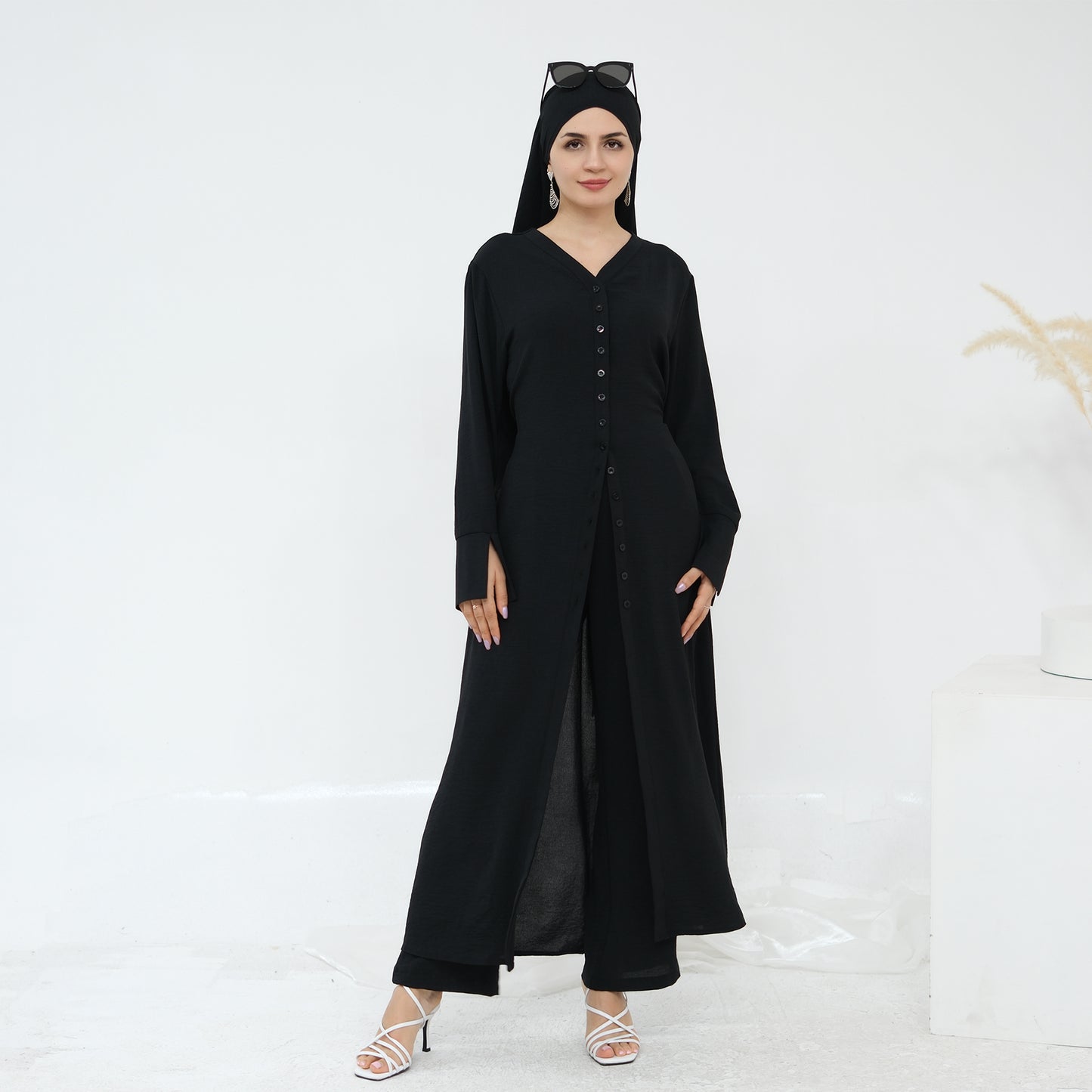 Hana Modest Shirt + Pants Set - Nour Modesty
