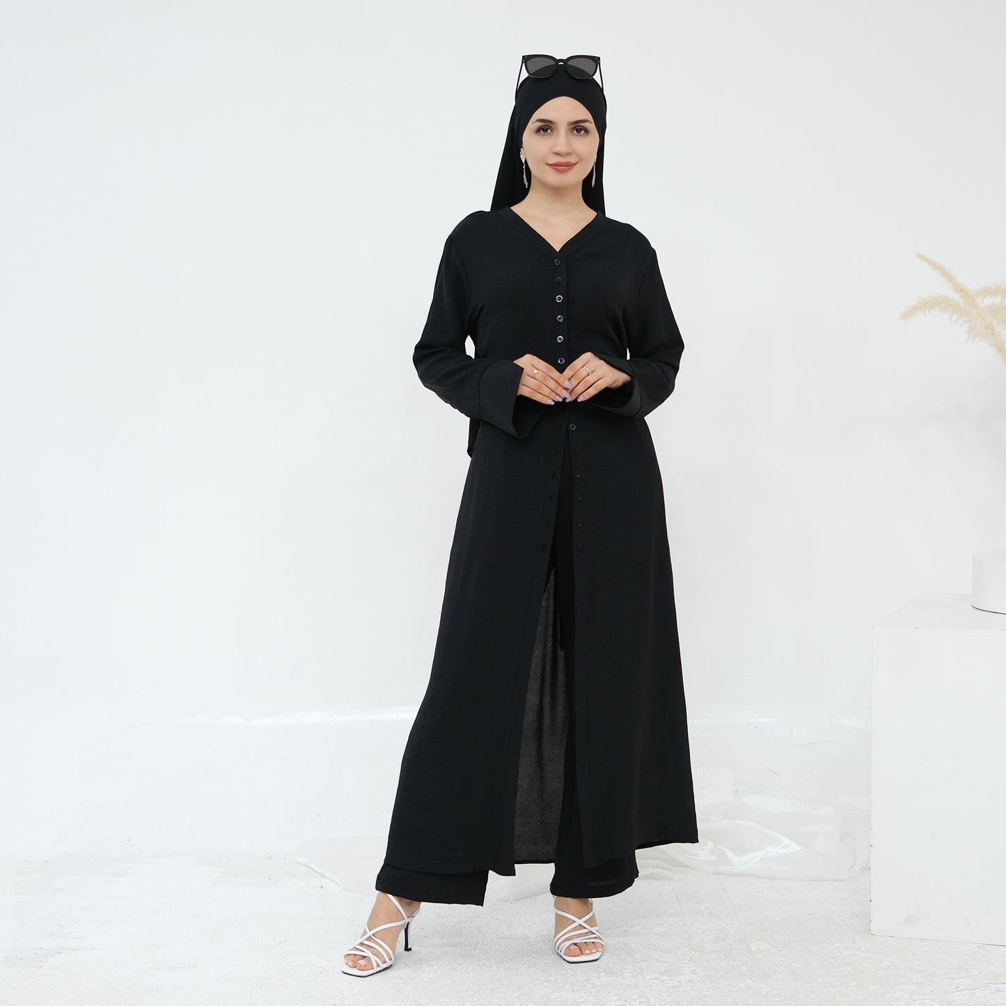 Hana Modest Shirt + Pants Set - Nour Modesty