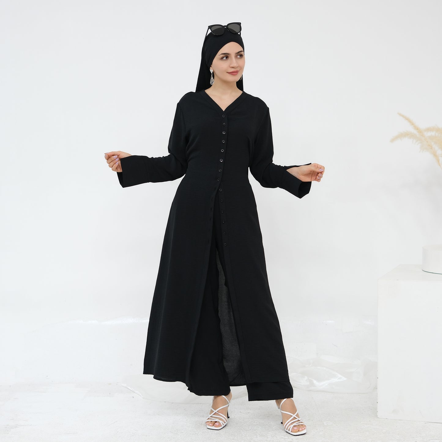 Hana Modest Shirt + Pants Set - Nour Modesty