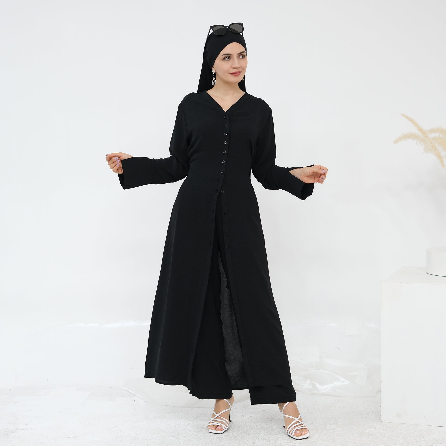 Hana Modest Shirt + Pants Set - Nour Modesty