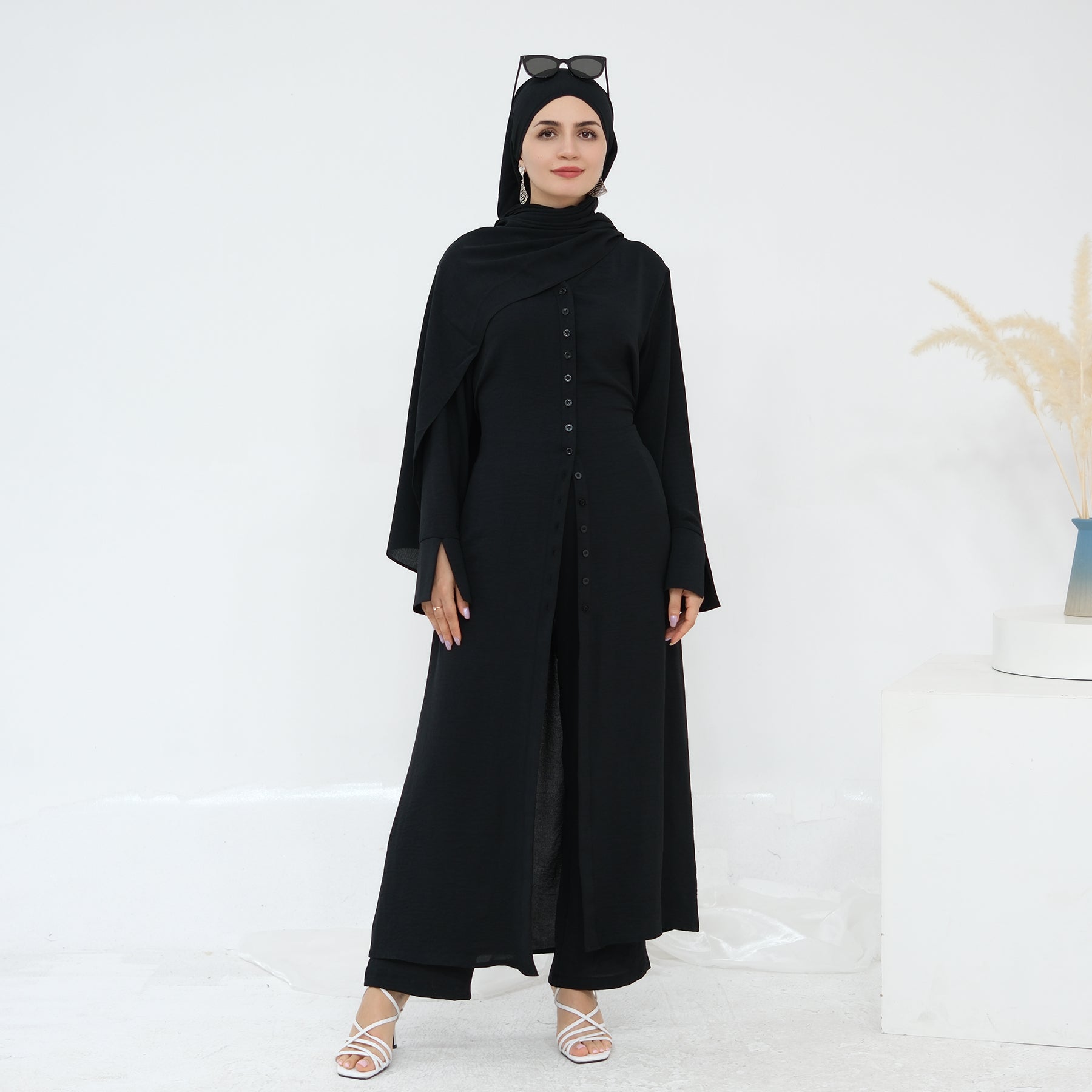 Hana Modest Shirt + Pants Set - Nour Modesty