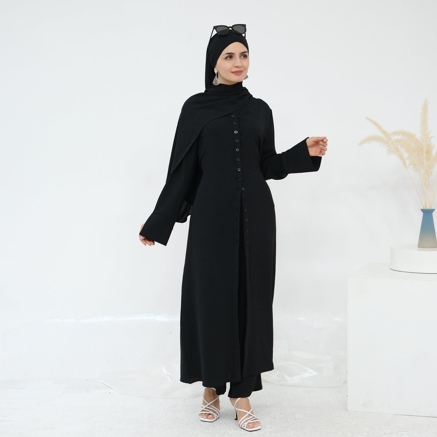 Hana Modest Shirt + Pants Set - Nour Modesty