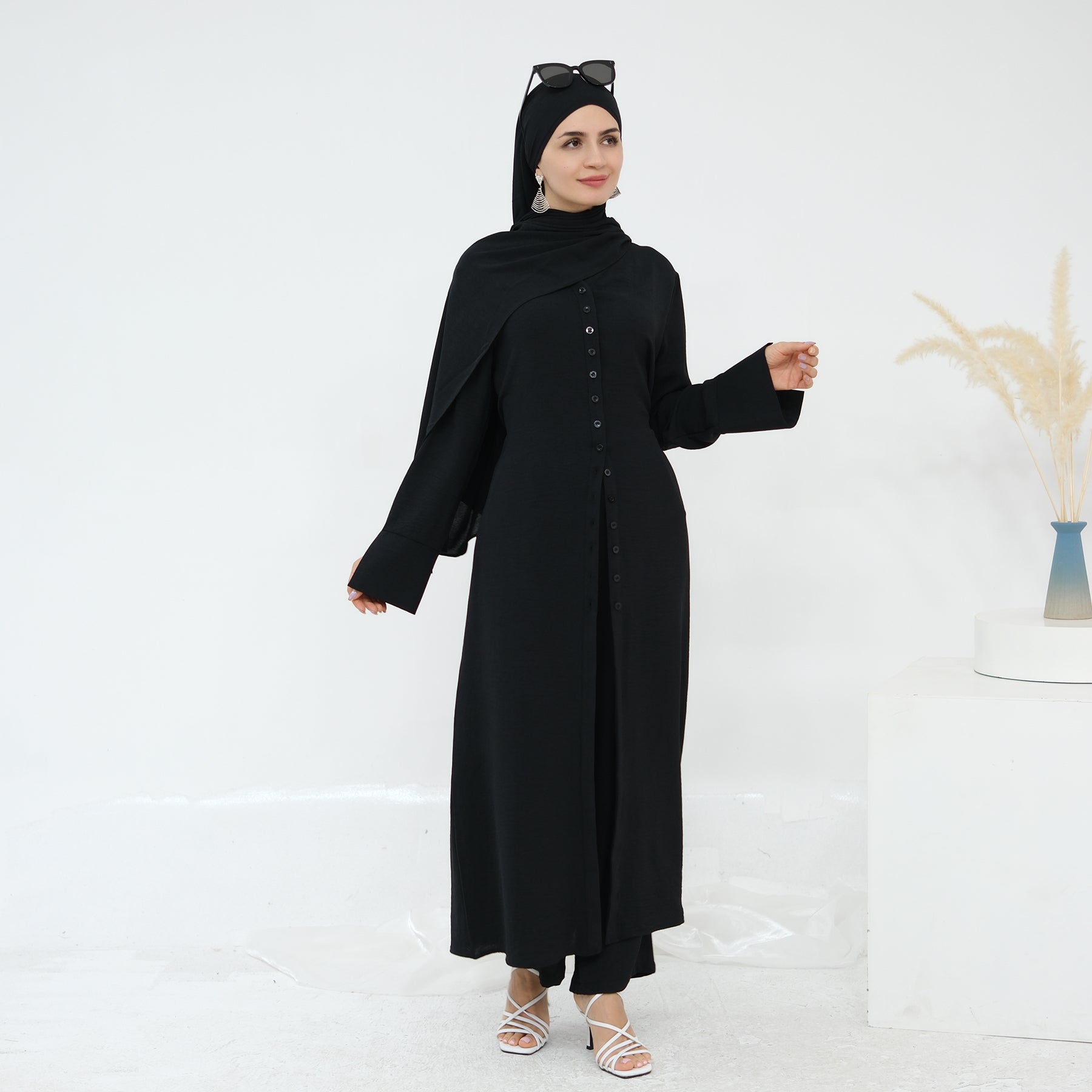 Hana Modest Shirt + Pants Set - Nour Modesty