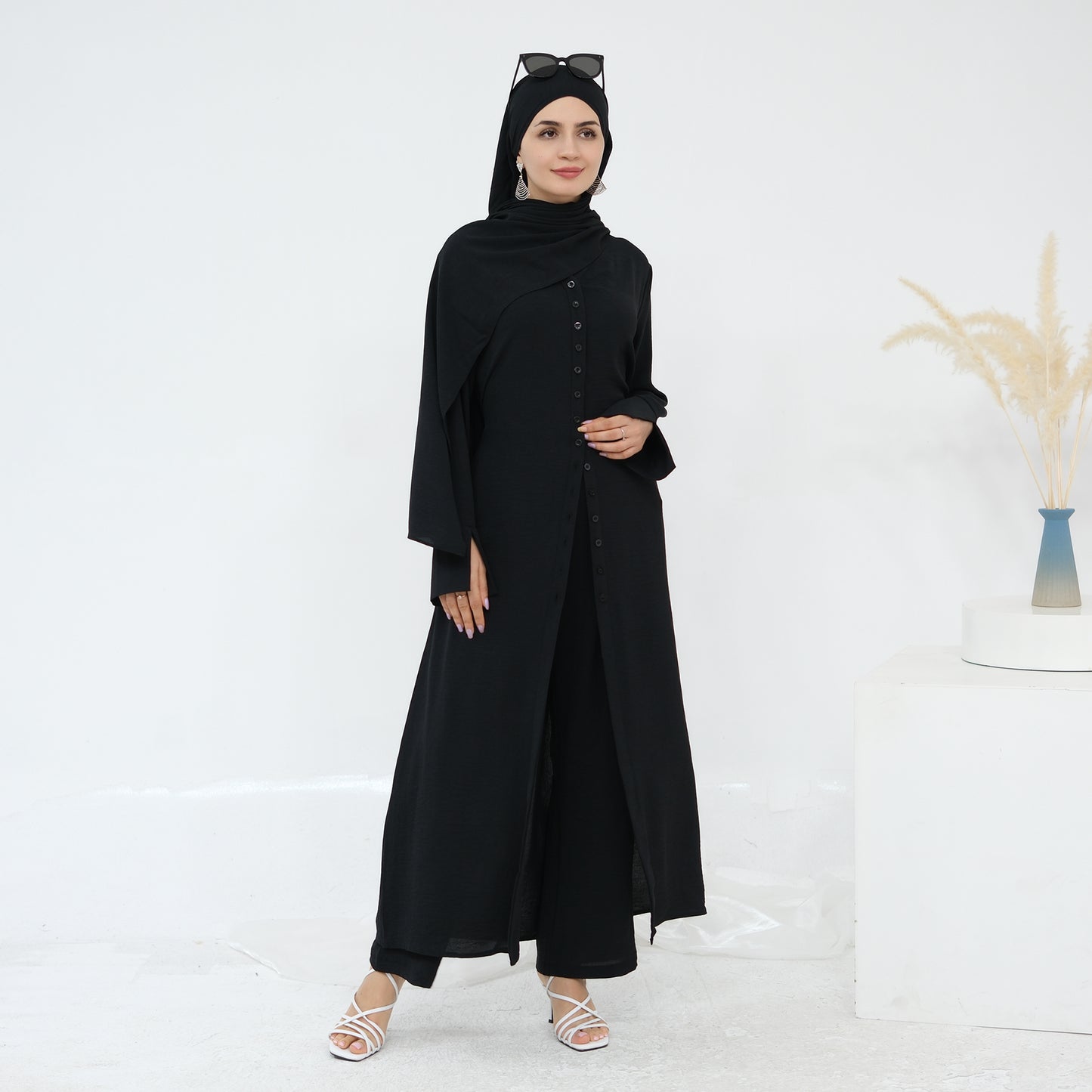 Hana Modest Shirt + Pants Set - Nour Modesty