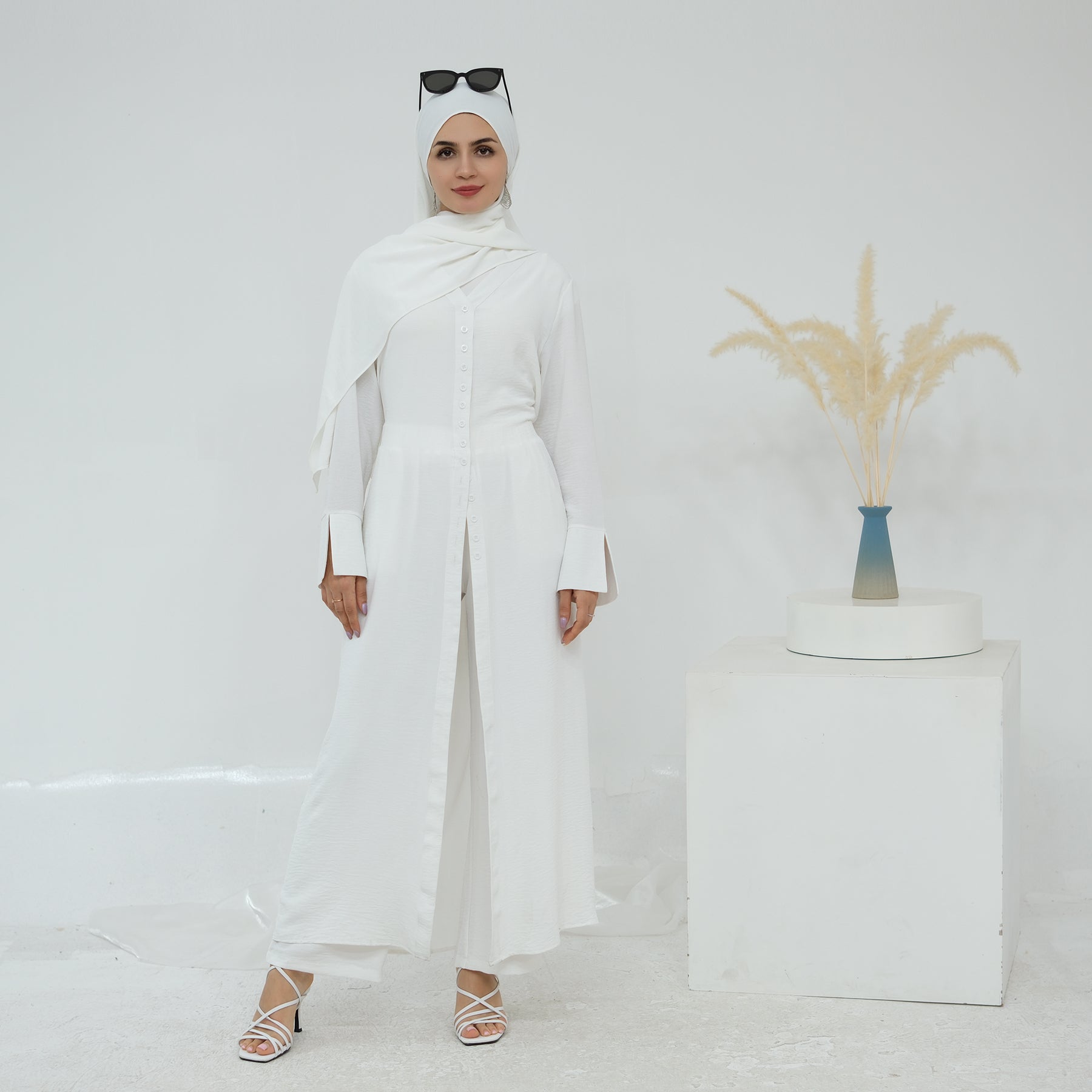 Hana Modest Shirt + Pants Set - Nour Modesty