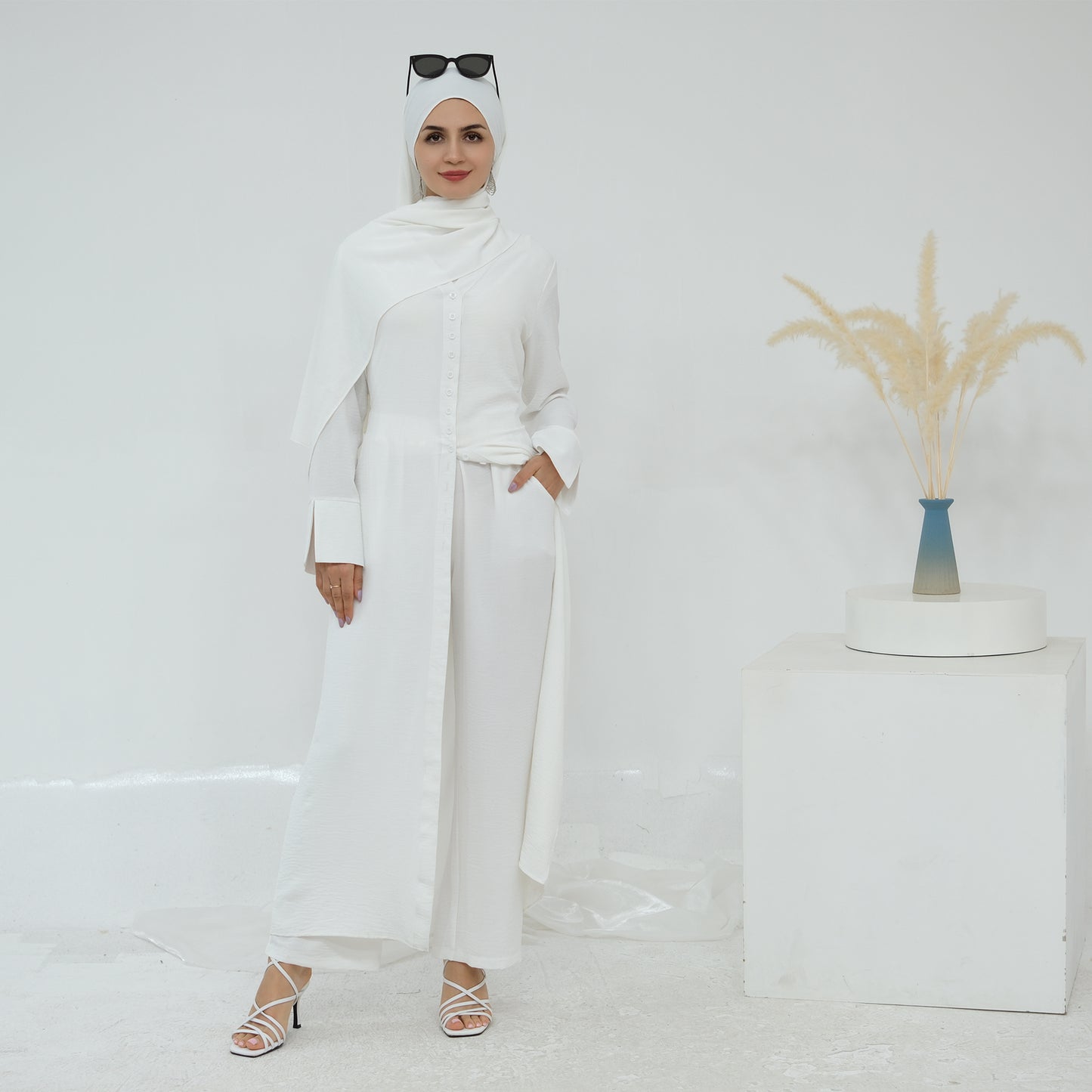 Hana Modest Shirt + Pants Set - Nour Modesty