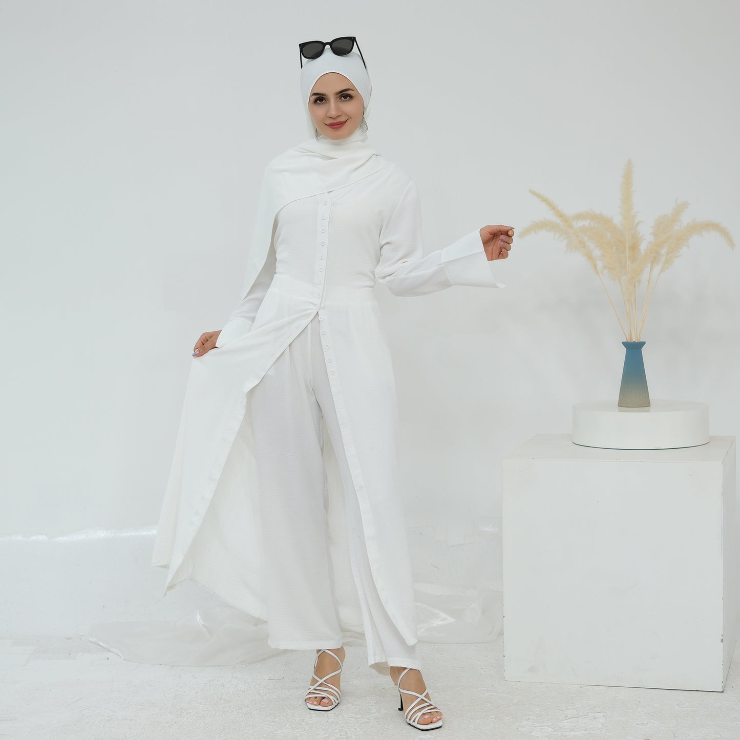 Hana Modest Shirt + Pants Set - Nour Modesty