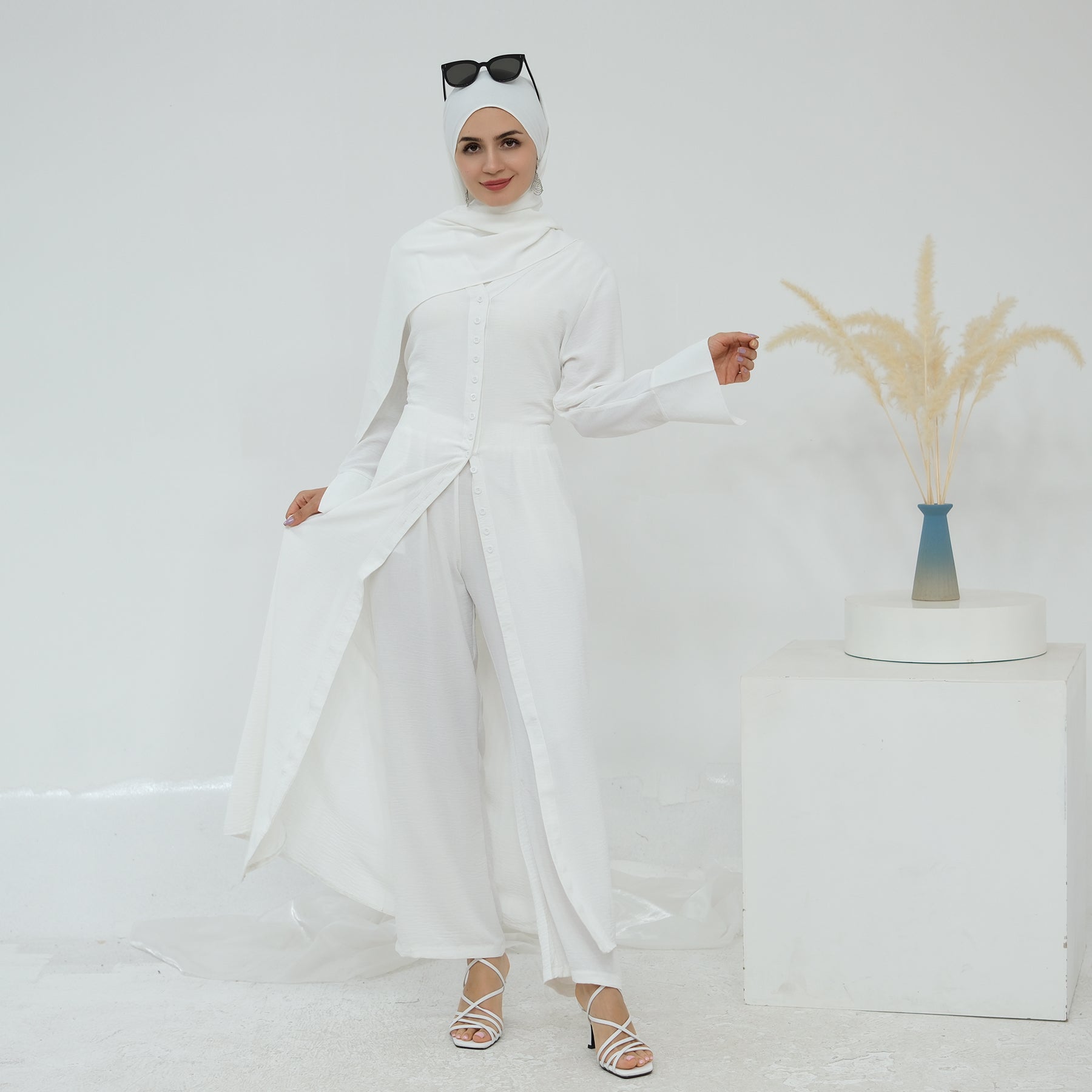 Hana Modest Shirt + Pants Set - Nour Modesty
