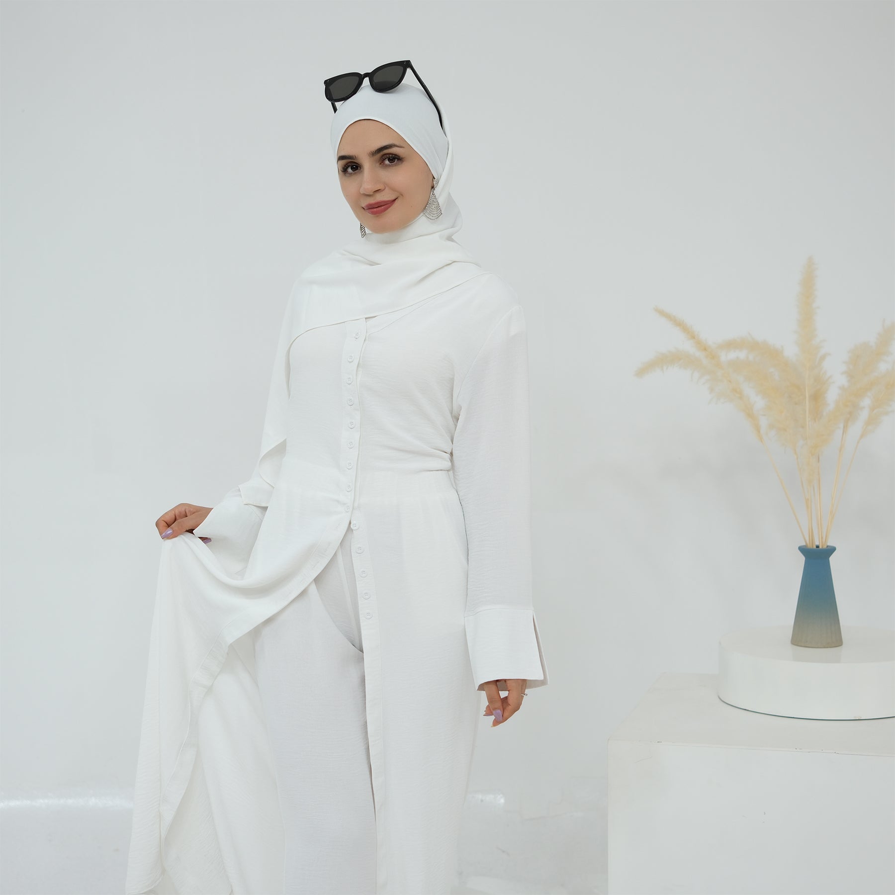 Hana Modest Shirt + Pants Set - Nour Modesty