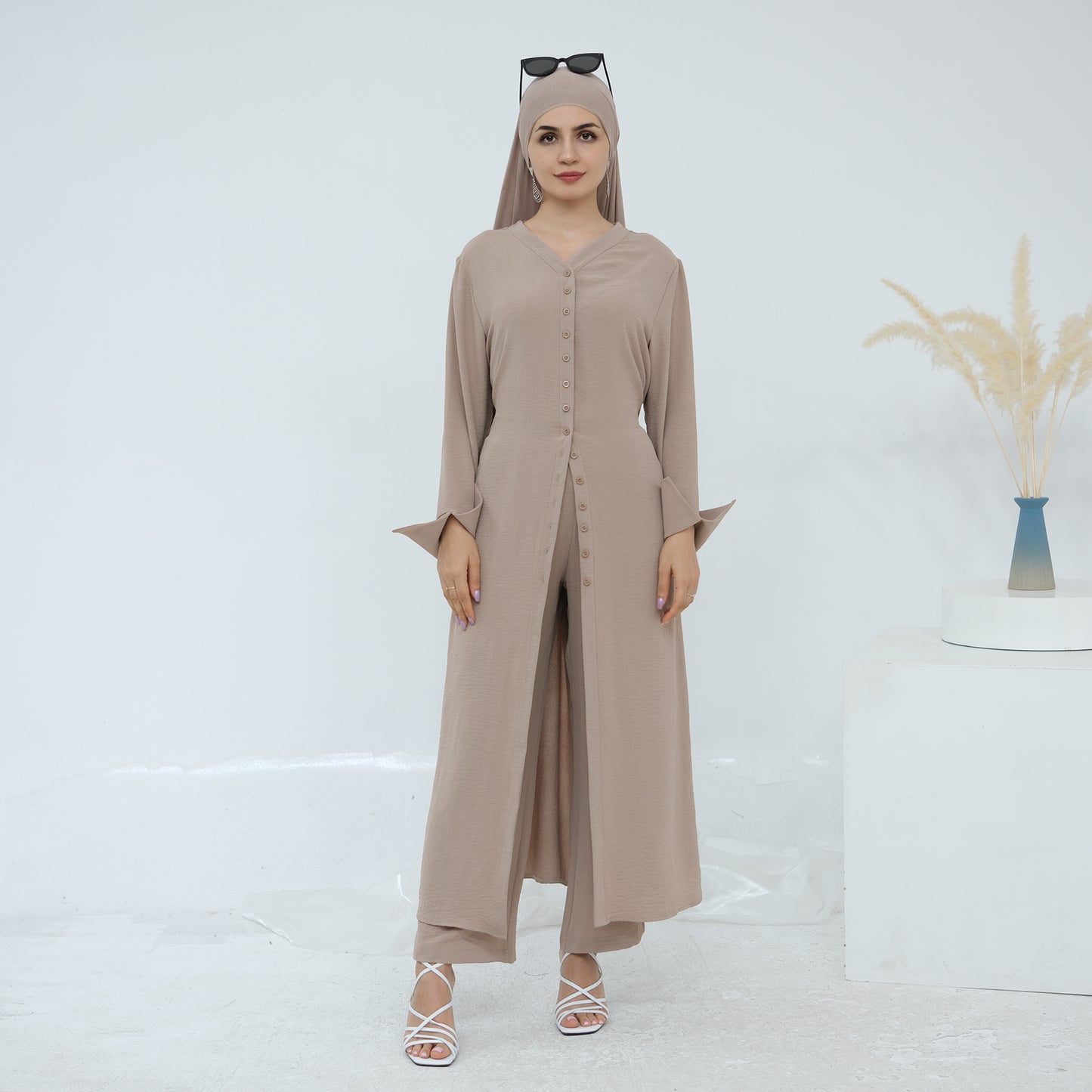 Hana Modest Shirt + Pants Set - Nour Modesty