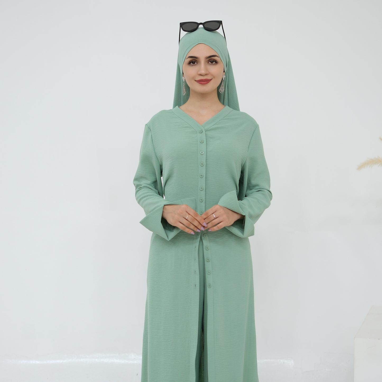 Hana Modest Shirt + Pants Set - Nour Modesty