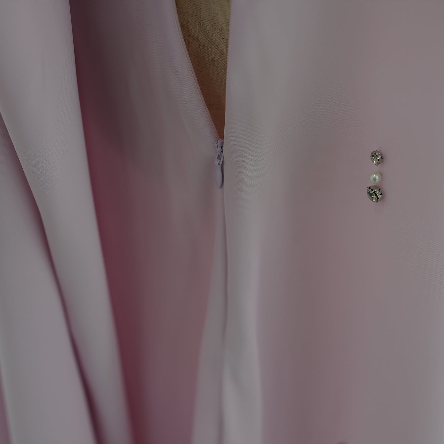 Pink Cape Modest Maxi Dress