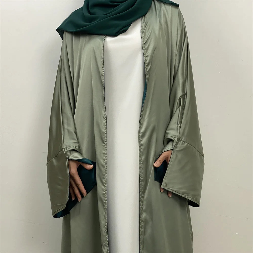 Reversible Satin Abaya - Nour Modesty