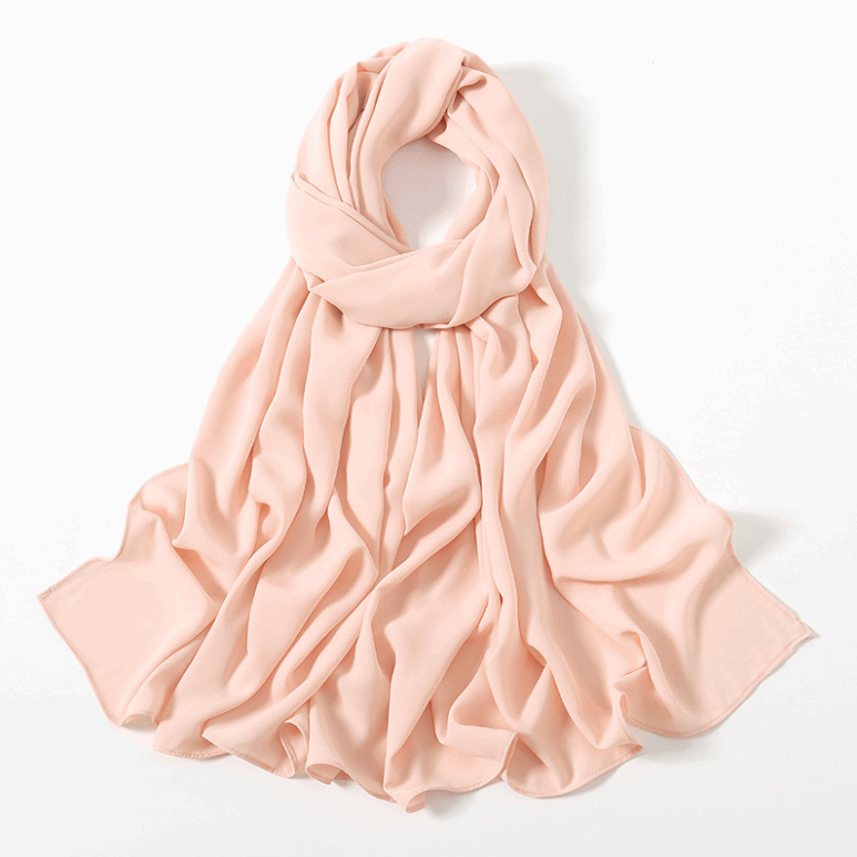 Chiffon Georgette Hijab - Mocha