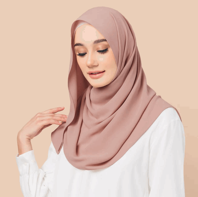 Chiffon Georgette Hijab - Mocha