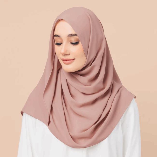 Chiffon Georgette Hijab - Mocha