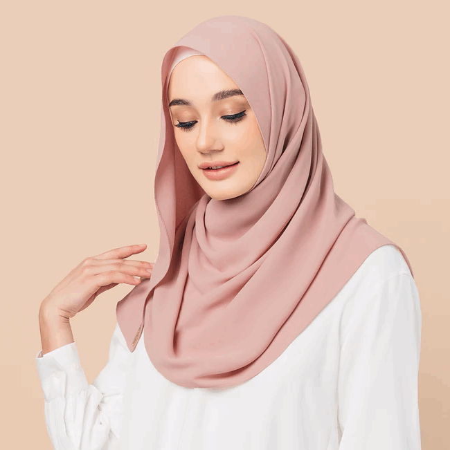 Chiffon Georgette Hijab - Mocha