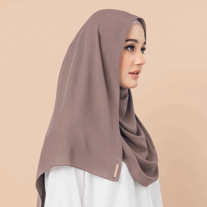Chiffon Georgette Hijab - Mocha
