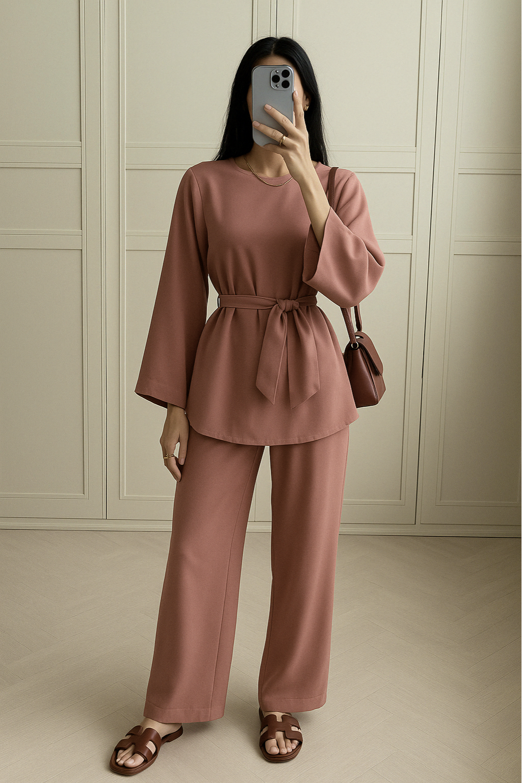 Modest co ord set - purple