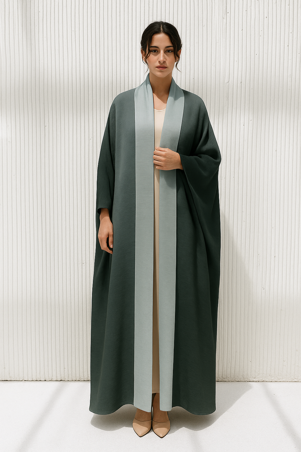 Ombre Pleated Abaya