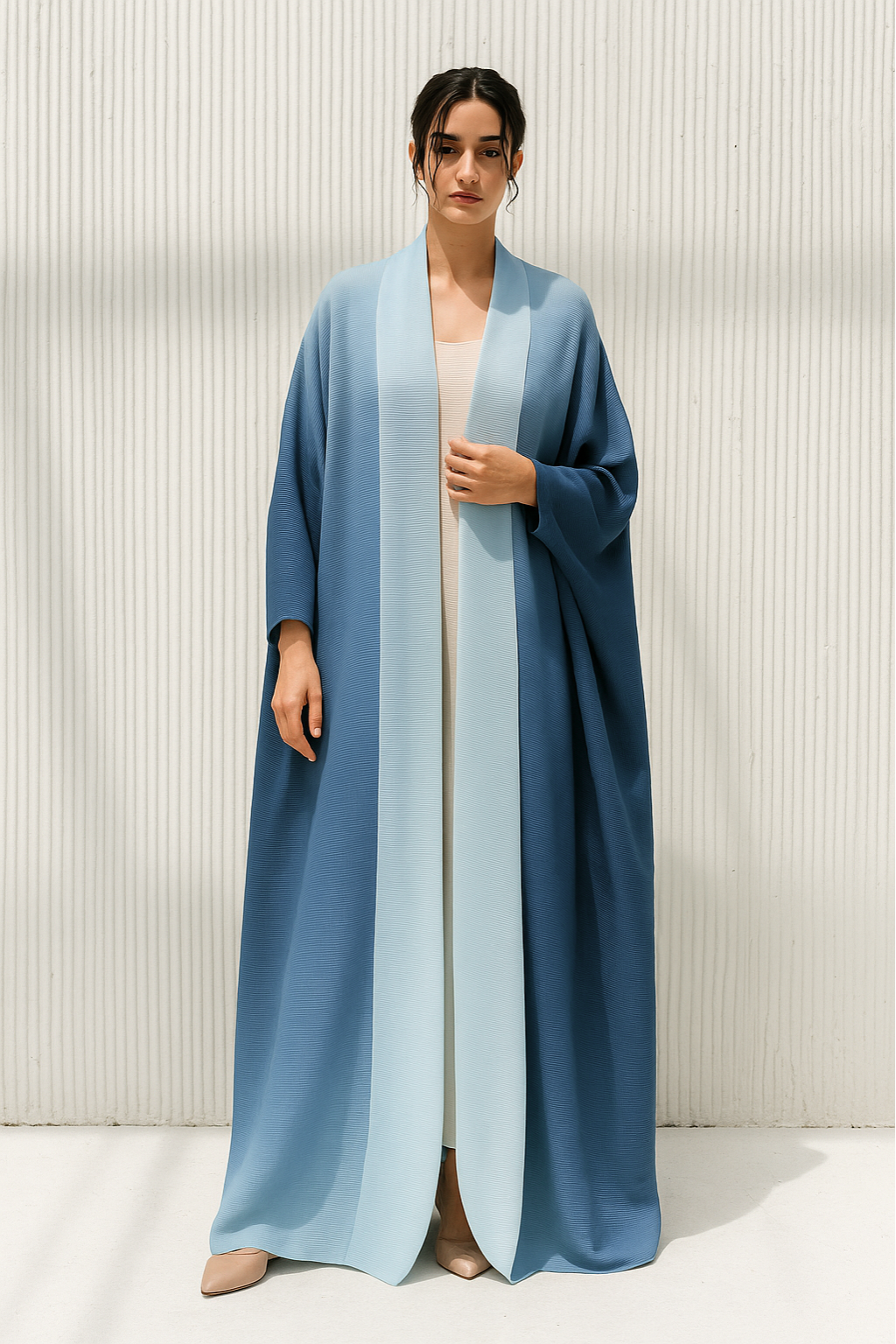 Ombre Pleated Abaya