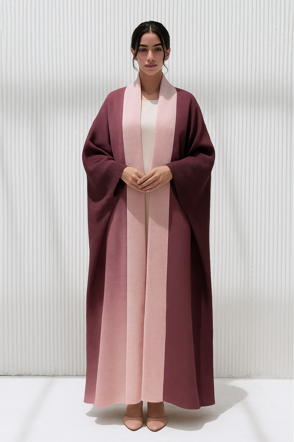 Ombre Pleated Abaya