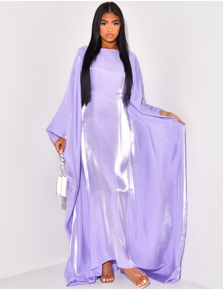 Shimmer Butterfly Abaya Olive Green - Nour Modesty
