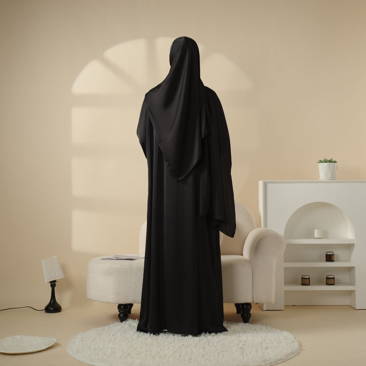 Luxury Abaya Set - Black - Nour Modesty