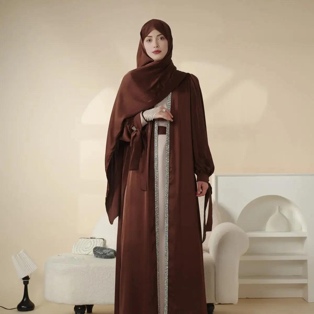 Luxury Abaya Set - Black - Nour Modesty