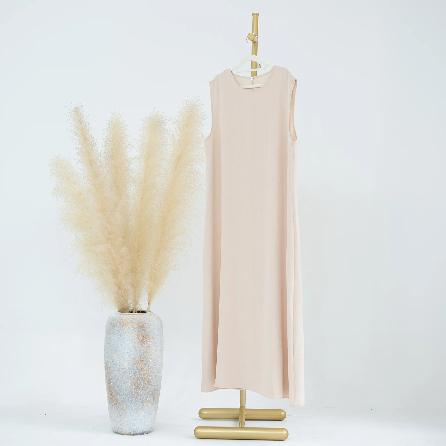 Abaya Inner Slip Dress - Beige - Nour Modesty