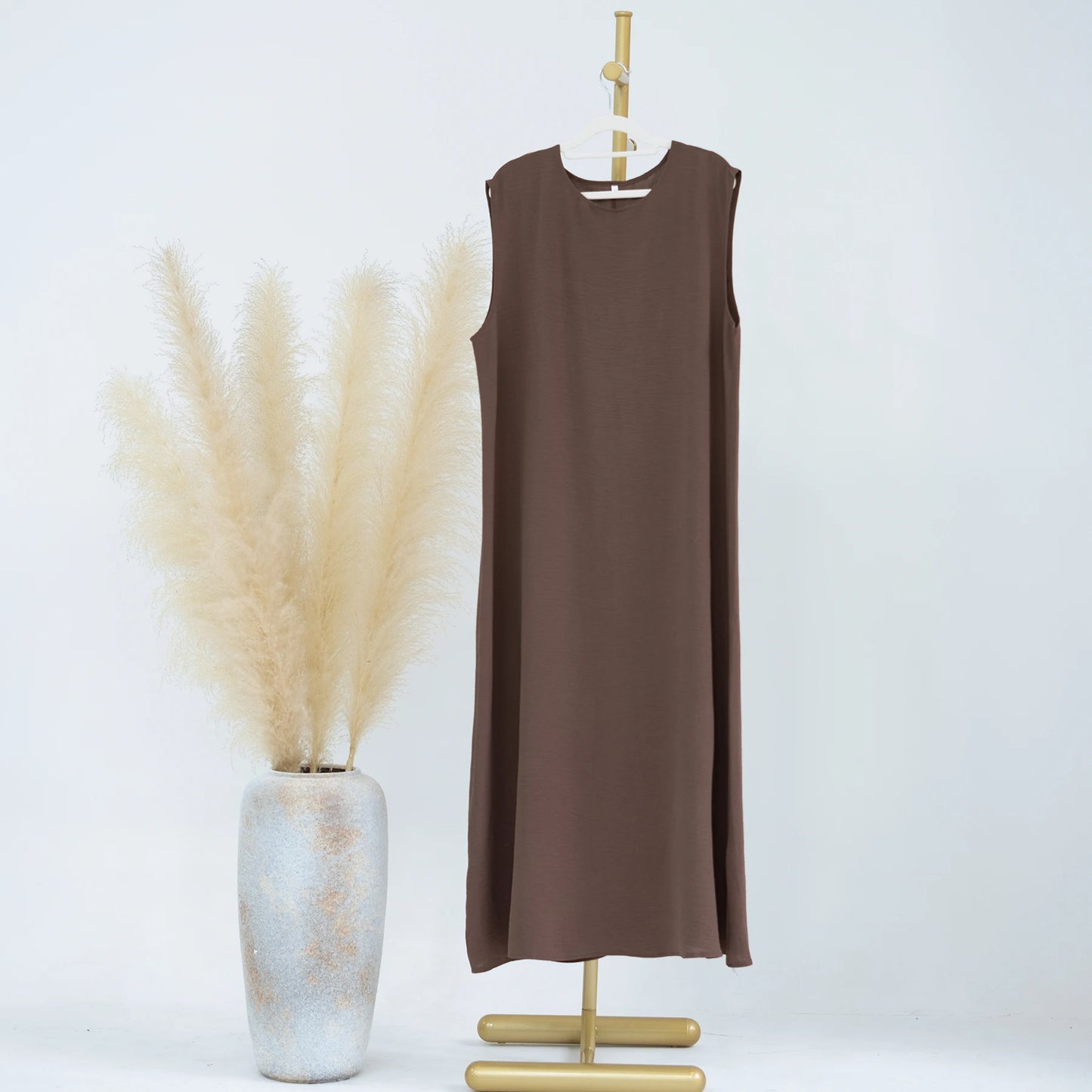Abaya Inner Slip Dress - Beige - Nour Modesty