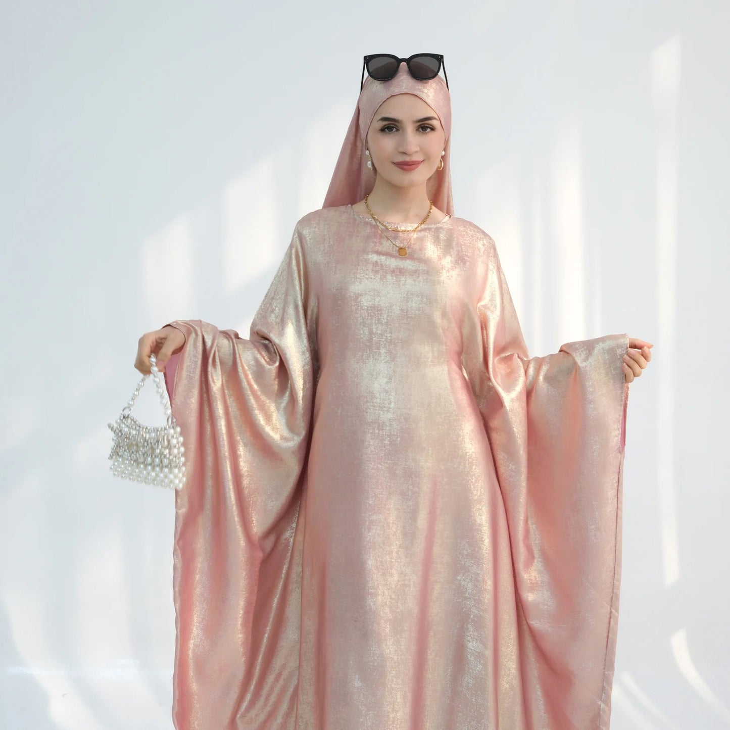 Luxury Butterfly Abaya - Red - Nour Modesty