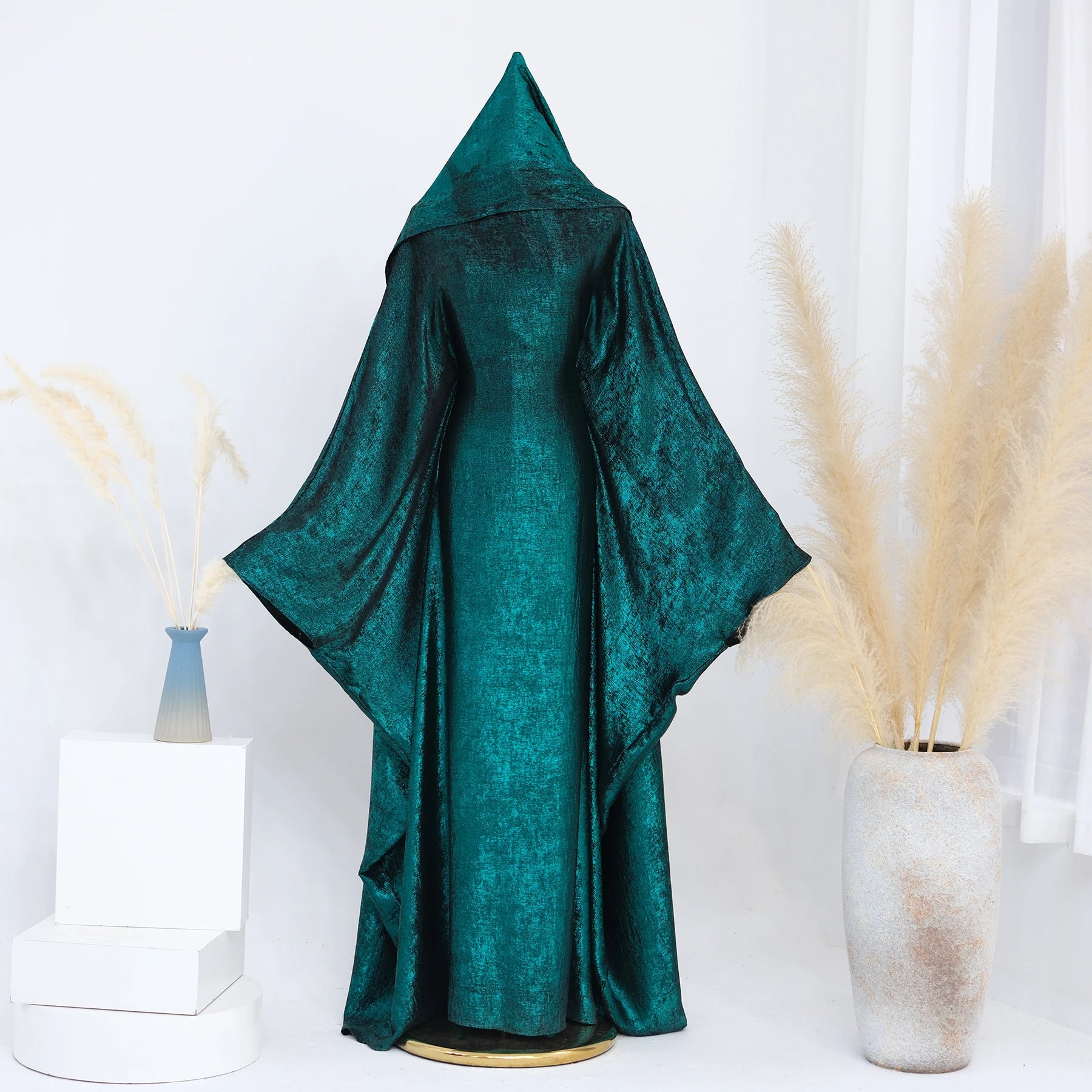 Luxury Butterfly Abaya - Red - Nour Modesty