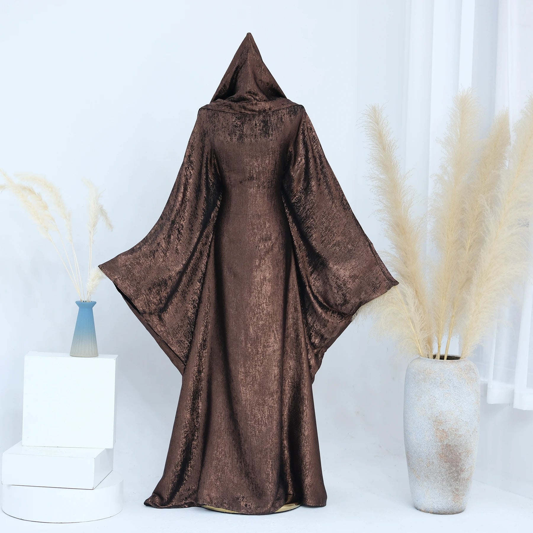 Luxury Butterfly Abaya - Red - Nour Modesty