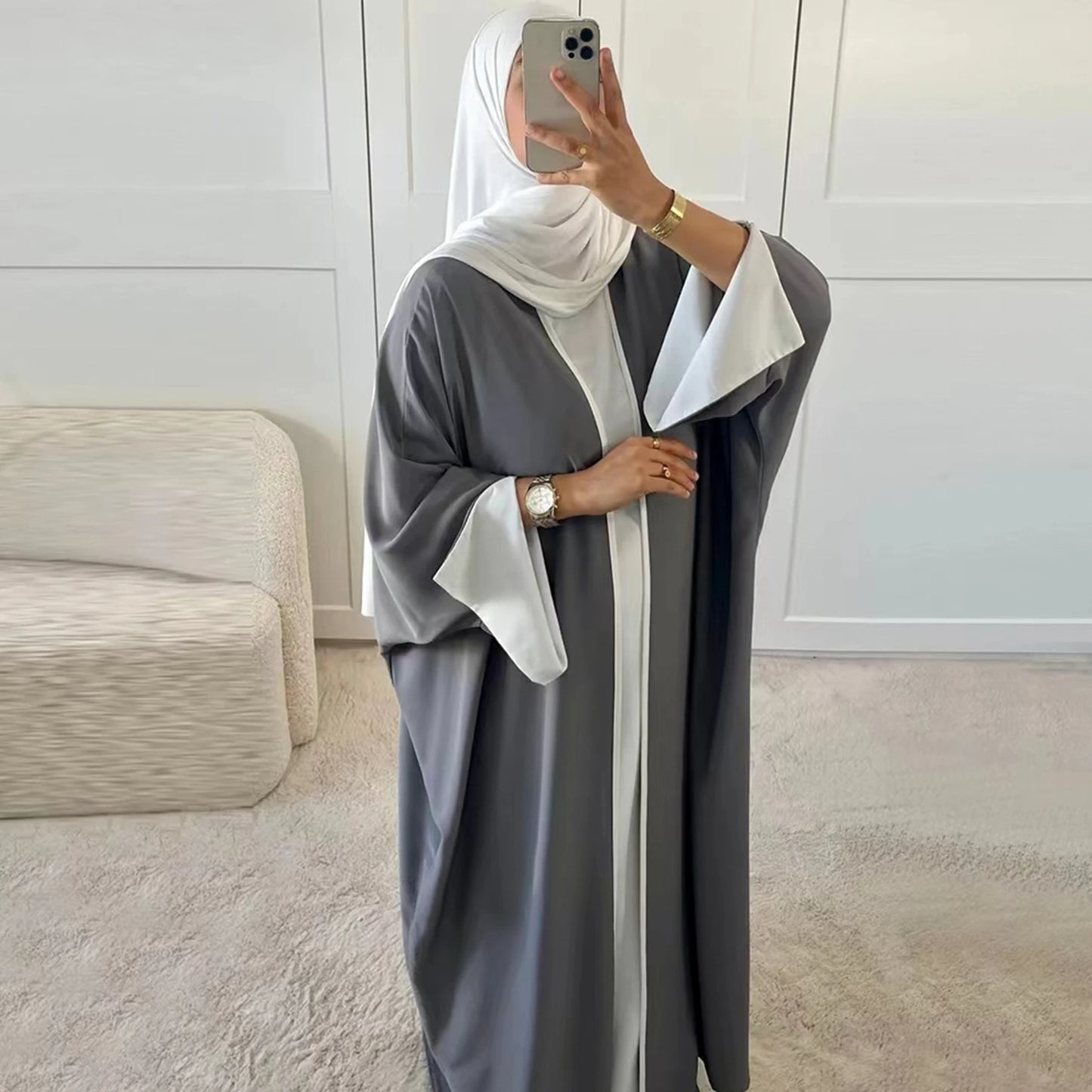 Elegant Open Abaya - Nour Modesty