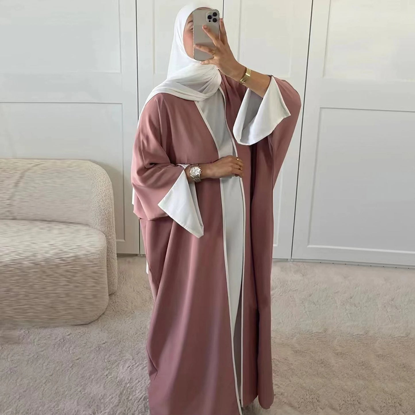 Elegant Open Abaya - Nour Modesty