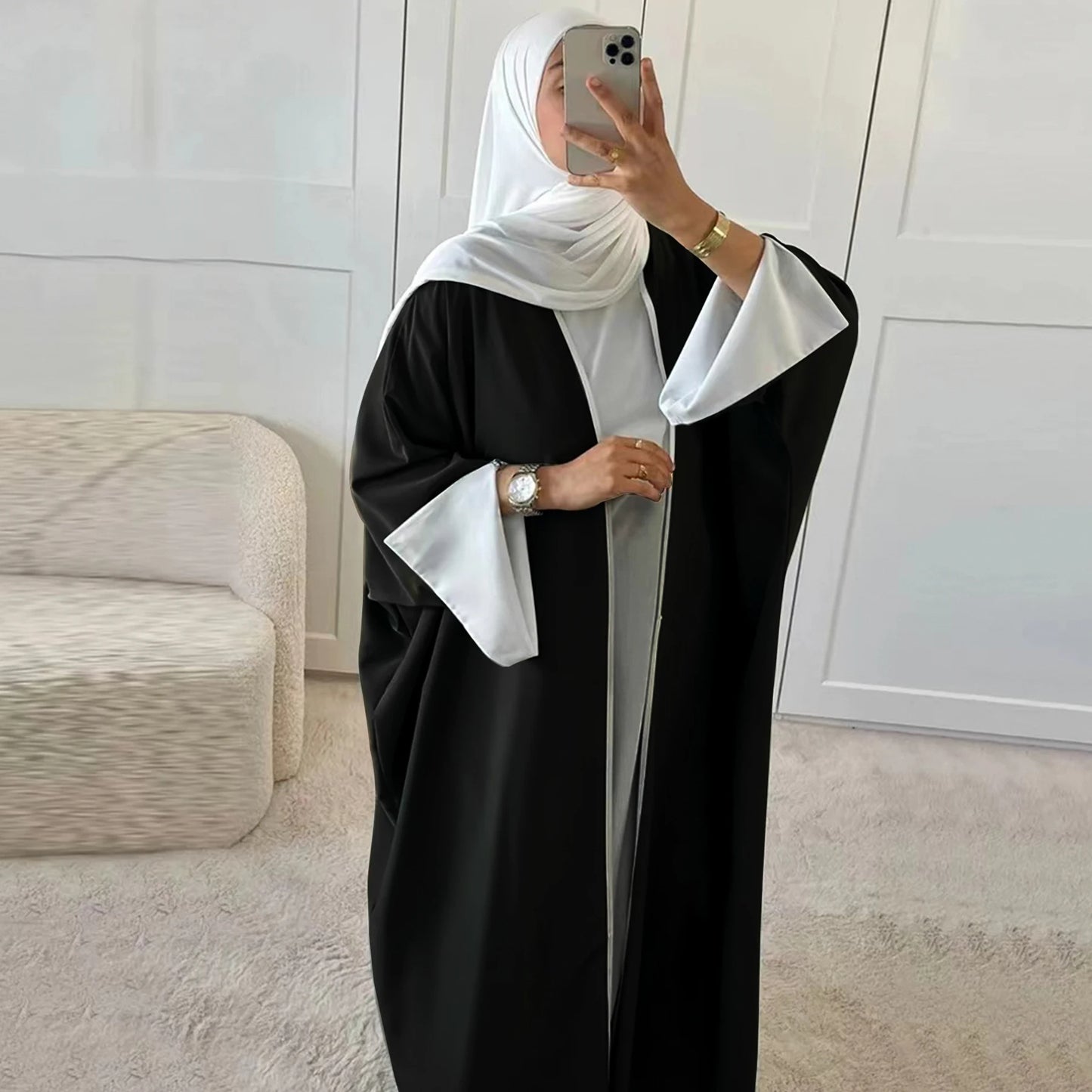 Elegant Open Abaya - Nour Modesty