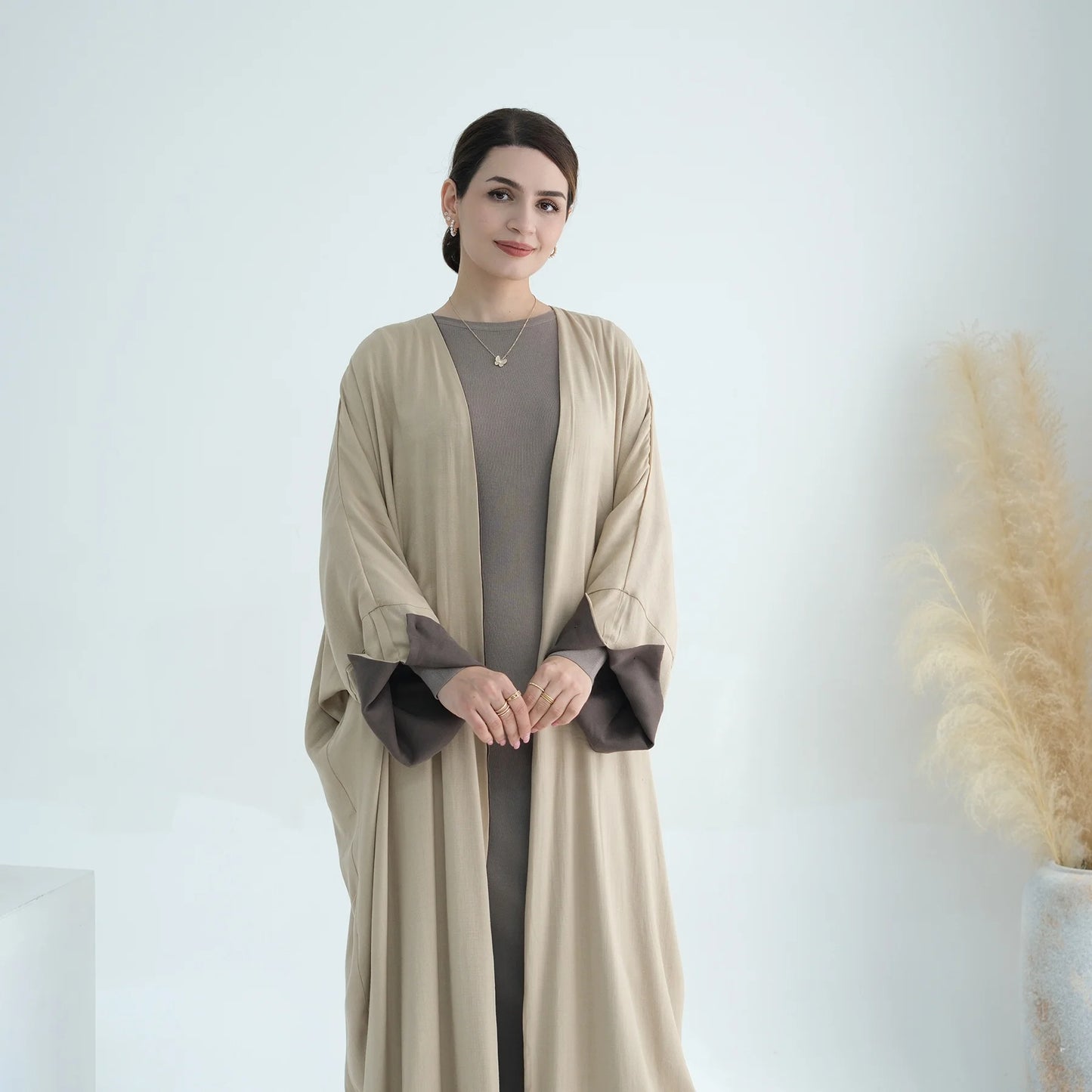 Reversible Linen Abaya - Nour Modesty