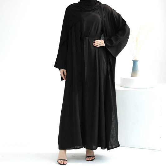 Dima Linen Abaya Set