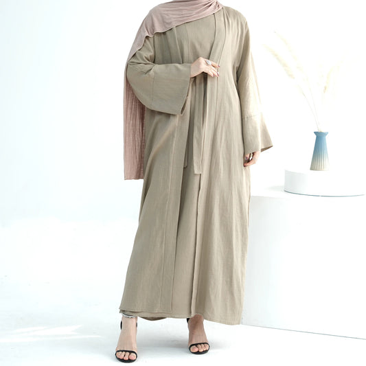 Dima Linen Abaya Set