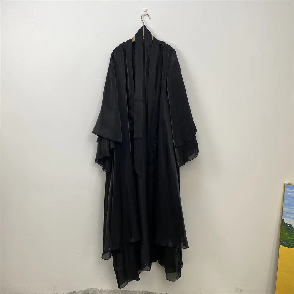 Organza Abaya Set - Sage Green - Nour Modesty