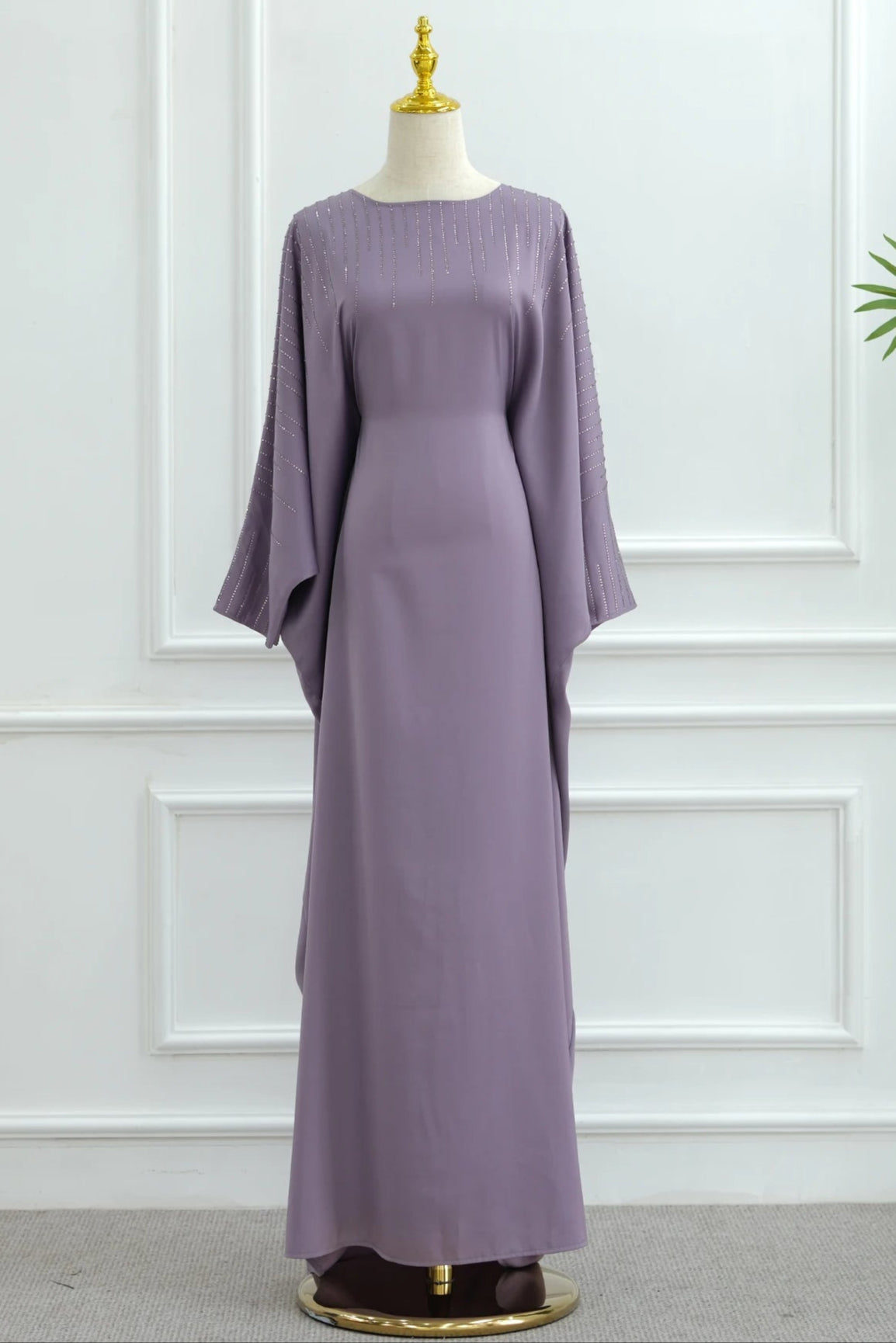 Rhinestone Butterfly Abaya