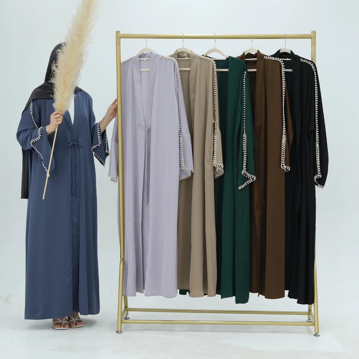 Luxury Silk Open Abaya