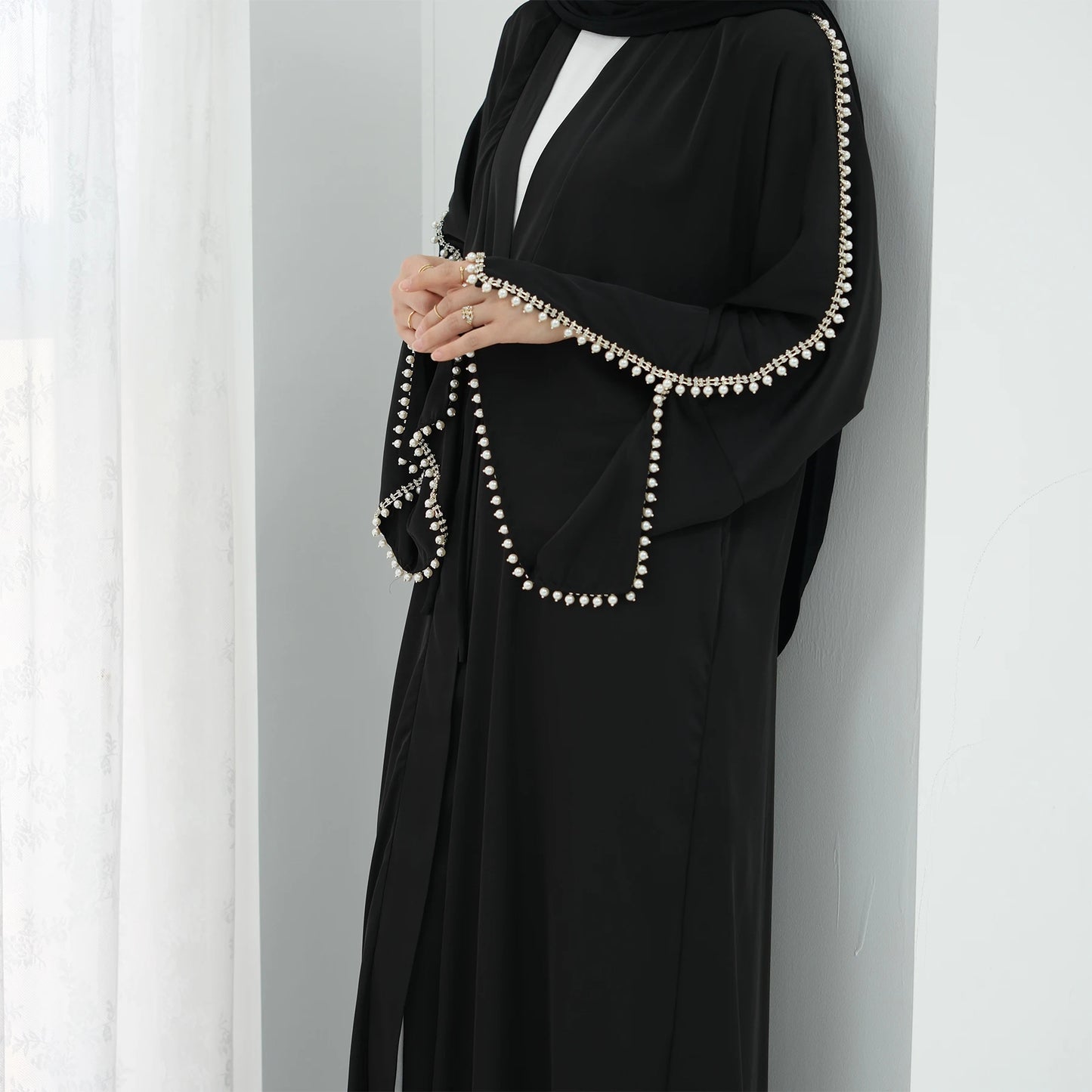 Luxury Silk Open Abaya