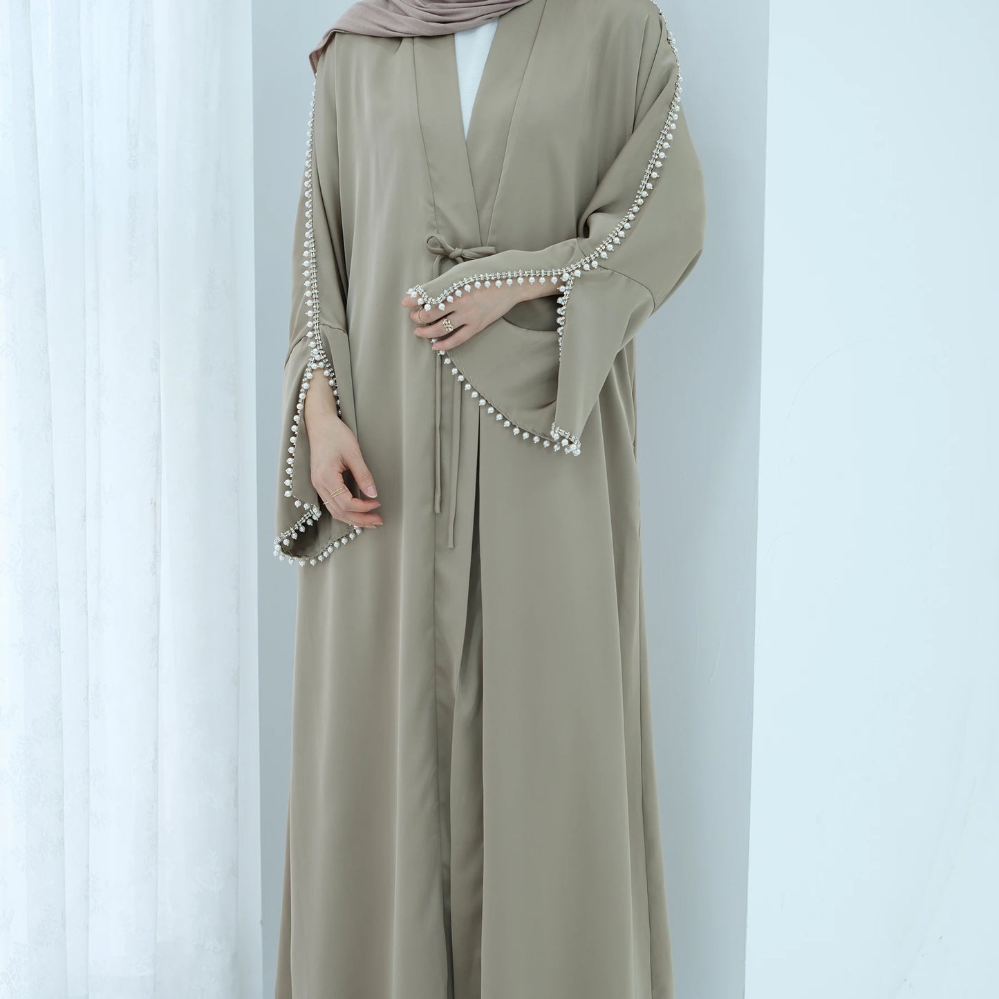 Luxury Silk Open Abaya