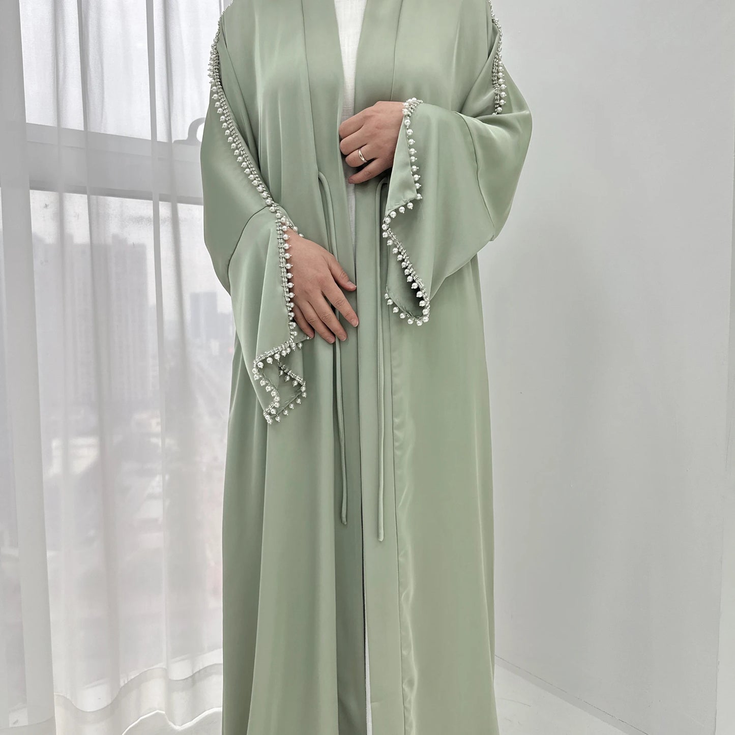 Luxury Silk Open Abaya